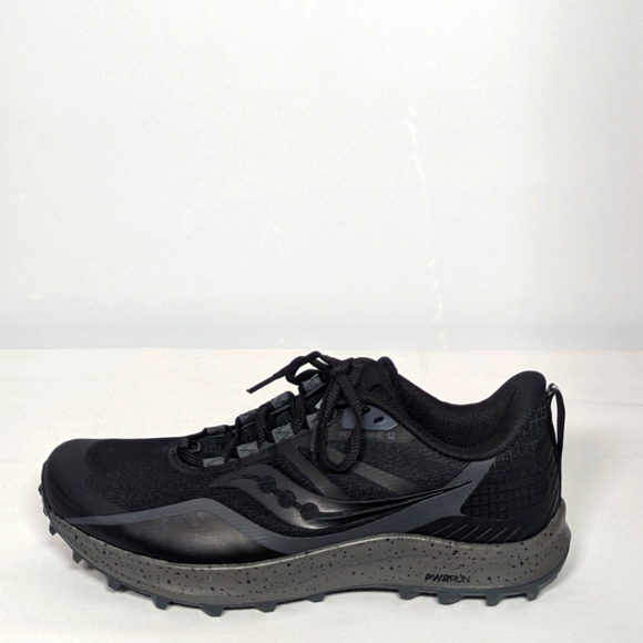 Saucony Shoes - NEW Saucony Womens Peregrine 12 Trail Running Shoe black/charcoal sz 10